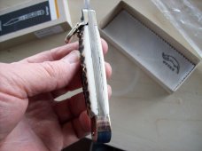 Hubertus Knife Solingen, Germany Large Size 11 Spear-Point Blade Genuine Stag/Antler NIB
