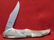 MINT PARKER CUSTOM SERIES CONQUISTADORS GENUINE ABALONE FOLDING HUNTER 1980'S MINT PARKER CUSTOM SERIES CONQUISTADORS GENUINE ABALONE FOLDING HUNTER 1980'S