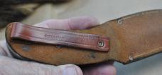 Anton Wingen Jr. Othello Germany Skinner 1950's 9 1/2" OAL Stag Finger Grooves  Thumb Guard 