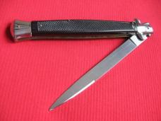 Vintage Unique 13" Italian MOLLETTA Stiletto Checkered Switchblade Knife. Vintage Unique 13" Italian MOLLETTA Stiletto Checkered Switchblade Knife.