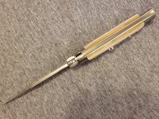Frank Beltrame ITALIAN 9" Mother of Pearl Stiletto w/Bayonet Blade 4MM Frank Beltrame ITALIAN 9" Mother of Pearl Stiletto w/Bayonet Blade 4MM