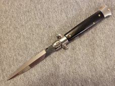 Frank Beltrame ITALIAN 9" Dark Horn Stiletto w/Bayonet Blade 4MM Frank Beltrame ITALIAN 9" Dark Horn Stiletto w/Bayonet Blade 4MM