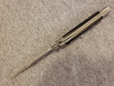 Frank Beltrame ITALIAN 9" Dark Horn Stiletto w/Bayonet Blade 4MM Frank Beltrame ITALIAN 9" Dark Horn Stiletto w/Bayonet Blade 4MM