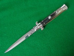 RARE 9" (23cm) STAINLESS STEEL Pick Lock STILETTO CORICAMA Round Lock TAB NICE
