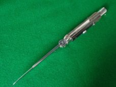 RARE 9" (23cm) STAINLESS STEEL Pick Lock STILETTO CORICAMA Round Lock TAB NICE RARE 9" (23cm) STAINLESS STEEL Pick Lock STILETTO CORICAMA Round Lock TAB NICE