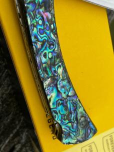 BUCK 110 LEROY REMER CUSTOM PAUA FOLDING HUNTER