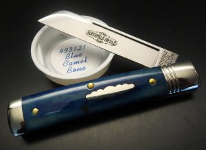 Great Eastern Cutlery Northfield UN-X-LD #49 Freedom Sheepsfoot Blue Camel Bone GEC 493121