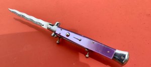 Italian SKM 13 inch Acrylic Purple Scales NOS 