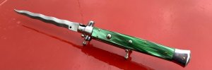 Italian SKM 13 Acrylic Green Kris Blade 