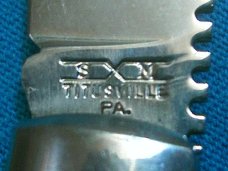BONE SCHATT MORGAN TITUSVILLE PA DFC BAREHEAD FOLDING JACK POCKET HUNTING PEN JACK KNIFE KNIVES OLD