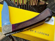 BUCK 110 LEROY REMER CUSTOM EXOTIC SNAKEWOOD FOLDING HUNTER