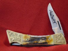 MIB CASE XX USA  1981 HAMMERHEAD SHARK FACTORY CUSTOM STAG ENGRAVED BOLSTERS FILE WORKED