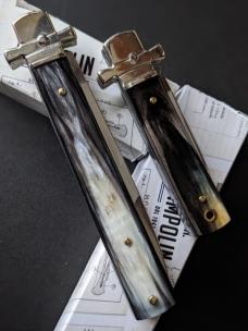 BRAZILIAN HORN AGA CAMPOLIN LEVERLOCK "DOMINUS" SET OF 2!!! FULL 9" 23CM AND MINI 6" 15CM BRAZILIAN HORN AGA CAMPOLIN LEVERLOCK "DOMINUS" SET OF 2!!! FULL 9" 23CM AND MINI 6" 15CM