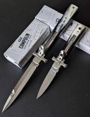 BRAZILIAN HORN AGA CAMPOLIN LEVERLOCK "DOMINUS" SET OF 2!!! FULL 9" 23CM AND MINI 6" 15CM 