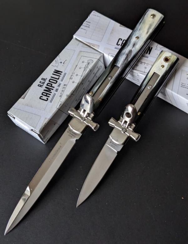 BRAZILIAN HORN AGA CAMPOLIN LEVERLOCK "DOMINUS" SET OF 2!!! FULL 9" 23CM AND MINI 6" 15CM BRAZILIAN HORN AGA CAMPOLIN LEVERLOCK "DOMINUS" SET OF 2!!! FULL 9" 23CM AND MINI 6" 15CM