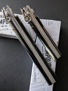 BRAZILIAN HORN AGA CAMPOLIN LEVERLOCK "DOMINUS" SET OF 2!!! FULL 9" 23CM AND MINI 6" 15CM BRAZILIAN HORN AGA CAMPOLIN LEVERLOCK "DOMINUS" SET OF 2!!! FULL 9" 23CM AND MINI 6" 15CM