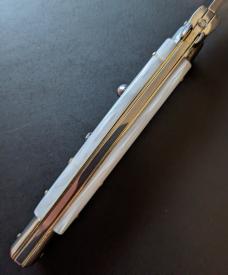 NEW FRANK BELTRAME 28CM 11" BAYONET AUTO IN GENUINE IMITATION PEARL NEW FRANK BELTRAME 28CM 11" BAYONET AUTO IN GENUINE IMITATION PEARL