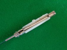 RARE M. Italy Inox in an Oval 20cm (8") PICK LOCK Imitation Pearl Pearlex Scales NICE ! RARE M. Italy Inox in an Oval 20cm (8") PICK LOCK Imitation Pearl Pearlex Scales NICE !