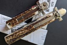 NIB STAG AGA CAMPOLIN "DOMINUS" SET OF 2!!! FULL 9" 23CM AND MINI 6" 15CM LEVERLOCKS NIB STAG AGA CAMPOLIN "DOMINUS" SET OF 2!!! FULL 9" 23CM AND MINI 6" 15CM LEVERLOCKS