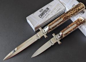NIB STAG AGA CAMPOLIN "DOMINUS" SET OF 2!!! FULL 9" 23CM AND MINI 6" 15CM LEVERLOCKS 