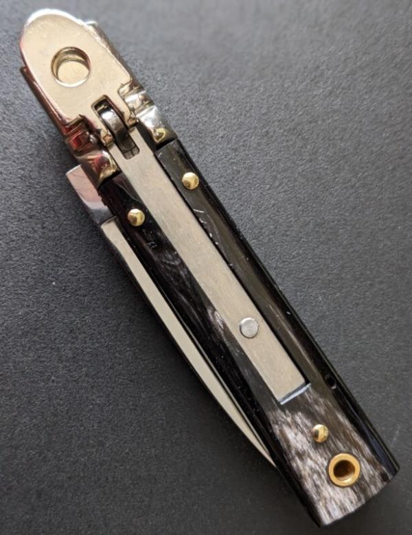 NIB AGA CAMPOLIN 6"-15CM SLIMLINE IN BRAZILIAN HORN NIB NIB AGA CAMPOLIN 6"-15CM SLIMLINE IN BRAZILIAN HORN NIB