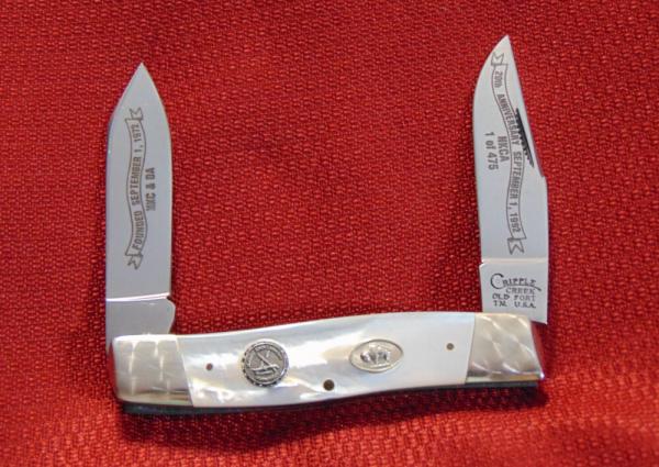 CRIPPLE CREEK OLD FORT TN. CUSTOM MADE NKCA 1992 1 OF 475 GEN. PEARL MODIFIED MUSKRAT 