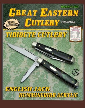 GREAT EASTERN CUTLERY KNIFE - {TIDIOUTE} #871223 HUMMINGBIRD ACRYLIC