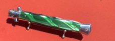 Italian 13 inch SKM Green Acrylic Scales , Kris Blade Italian 13 inch SKM Green Acrylic Scales , Kris Blade