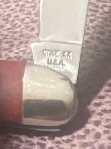 1973 CASE XX USA 7 DOTS 6380 Red Bone Handles Whittler With Three Blades & Nickel Silver Bolsters