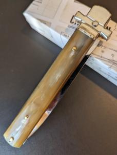 NIB HONEY HORN AGA CAMPOLIN DOMINUS 23CM-9" BAYONET AUTO NIB HONEY HORN AGA CAMPOLIN DOMINUS 23CM-9" BAYONET AUTO
