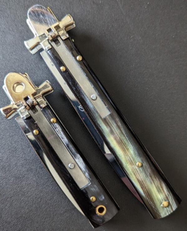 BRAZILIAN HORN AGA CAMPOLIN LEVERLOCK "DOMINUS" SET OF 2!!! FULL 9" 23CM AND MINI 6" 15CM BRAZILIAN HORN AGA CAMPOLIN LEVERLOCK "DOMINUS" SET OF 2!!! FULL 9" 23CM AND MINI 6" 15CM