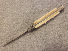 Frank Beltrame ITALIAN 9" Mother of Pearl Stiletto w/Bayonet Blade 4MM Frank Beltrame ITALIAN 9" Mother of Pearl Stiletto w/Bayonet Blade 4MM
