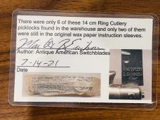 NOS 14cm Ring Cutlery B Svoboda picklock NOS 14cm Ring Cutlery B Svoboda picklock
