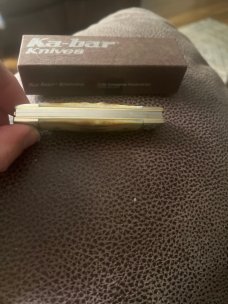 1990 KA-BAR BXO Limited Edition Super Fat & Gnarly Doghead Stag Whittler With Scrolled Bolsters 1990 KA-BAR BXO Limited Edition Super Fat & Gnarly Doghead Stag Whittler With Scrolled Bolsters