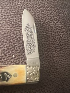 1990 KA-BAR BXO Limited Edition Super Fat & Gnarly Doghead Stag Whittler With Scrolled Bolsters 1990 KA-BAR BXO Limited Edition Super Fat & Gnarly Doghead Stag Whittler With Scrolled Bolsters
