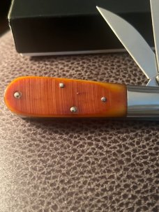 2008 QUEEN DAN BURKE Barlow QN9867 Bone Handle With Single Bolster & Two Blades New In Box 2008 QUEEN DAN BURKE Barlow QN9867 Bone Handle With Single Bolster & Two Blades New In Box