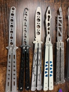 Lot of 20 Butterfly Balisong Trainer Knives Lot of 20 Butterfly Balisong Trainer Knives