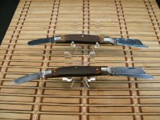 SCHRADE N.Y. OLD TIMER 34OT MIDDLEMAN VINT. USA CARBON STEEL BLADES MEDIUM STOCKMAN 2 UNUSED KNIFES SCHRADE N.Y. OLD TIMER 34OT MIDDLEMAN VINT. USA CARBON STEEL BLADES MEDIUM STOCKMAN 2 UNUSED KNIFES