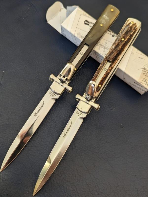NIB 2019 AGA CAMPOLIN STAG DOMINUS 23CM-9" BAYONET AUTO NIB 2019 AGA CAMPOLIN STAG DOMINUS 23CM-9" BAYONET AUTO