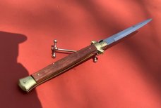 Italian 13 inch Wood scales , Brass Bolsters  SKM  Bayo Blade 