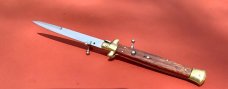 Italian 13 inch Wood scales , Brass Bolsters  SKM  Bayo Blade 