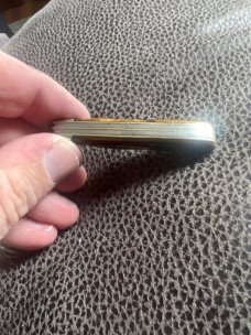 1905-1914 W R Case & Sons Bradford PA 6229 1/2 Goregous Rogers Bone Handle Tadpole With Diamond Shie