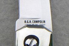 NEW 2022 AGA CAMPOLIN BARON 8" GENUINE BRAZILIAN HORN CAMPOLIN, ITALY - W/BOX & LEATHER POUCH