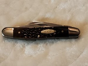 CASE XX U.S.A. 6347 HP LARGE STOCKMAN BROWN BONE HANDLE 10 DOT 1980 "MINT"