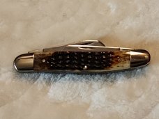 CASE XX U.S.A. 6347 HP LARGE STOCKMAN BROWN BONE HANDLE 10 DOT 1980 "MINT"