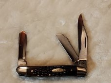 CASE XX U.S.A. 6347 HP LARGE STOCKMAN BROWN BONE HANDLE 10 DOT 1980 "MINT"
