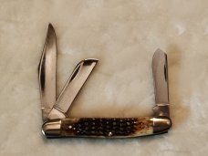 CASE XX U.S.A. 6347 HP LARGE STOCKMAN BROWN BONE HANDLE 10 DOT 1980 "MINT"