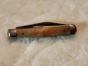 CASE XX U.S.A. 6225 1/2 SR SMOOTH ROSE BONE 2 BLADE COKE BOTTLE 1980 "MINT"