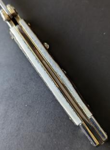 NIB 11"- 28cm Stag Horn A.G.A. Campolin Maltese lockback auto NIB 11"- 28cm Stag Horn A.G.A. Campolin Maltese lockback auto