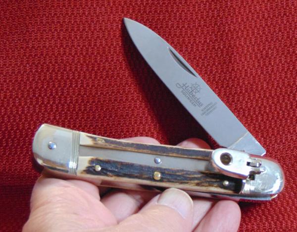 VINTAGE HUBERTUS SPRINGER AUTOMATIC GESCHMIEDT GERMANY LEVER GENUINE STAG VINTAGE HUBERTUS SPRINGER AUTOMATIC GESCHMIEDT GERMANY LEVER GENUINE STAG